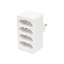 NV 24/WH - Home NV 24/WH hálózati elosztó, 4 EURO aljzat gyermekvédelemmel ellátva, max. 4 x 500 W, fehér