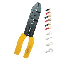 8PK-313B - Pro'skit 8PK-313B kábelcsupaszoló és préselő fogó, 230 mm, több féle mérethez, szigetelt és szigeteletlen sarukhoz