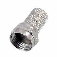 FF 21 - Home FF 21 F csatlakozódugó, fém, KH 3 kábelre tekerhető, egyenes kivitel