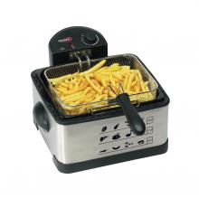DFS-430 - HAUSER DFS-430 olajsütő, fritőz, 2000 W, 4 literes tartály, tapadásmentes sütőedény, 190 °C-ig szabályozható hőfok
