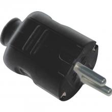 0142H - GAO 0142H földelt dugvilla középső kábelbevezetéssel, fekete, 250 V~/10A