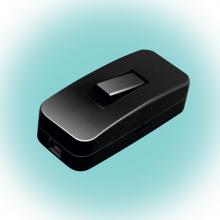 NV 1K/BK - Home NV 1K/BK zsinórközi 1 pólusú kapcsoló, beltéri használatra, H03VVH2-F, 2X0,75 mm2 kábellel szerelhető, max. 4A, fekete