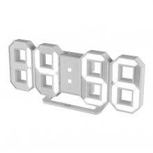 LTC 04 - Home LTC 04 digitális, 3D LED ébresztőóra, 80 mm magas fehér kijelző, kitűnően leolvasható, háromféle fényerősség