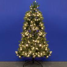 KMF 6/180 - Home KMF 6/180 műfenyő beépített világítással, 350 db LED, 180 cm magasság, 106 cm átmérő, talpkapcsoló, 4 funkció