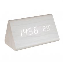 OC 07 - Home OC 07 digitális LED ébresztőóra, tapsra aktiválható fehér kijelző, dátum és hőmérséklet kijelzés, ébresztés, elemes tápellátás