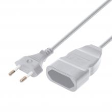 NV 12-5/WH - Home NV 12-5/WH EURO kéteres hosszabbító, 5 m,  H03VVH2-F 2x0,75 mm2 kábel, 250V~/2,5A/max.575W, fehér színű