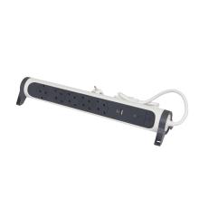 694510 - Legrand 694510 Elosztósor Premium 5x2P+F, túlfeszültség-védelemmel, USB-A + USB-C, 1,5 m vezetékkel, fehér/fekete