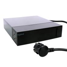 694595 - Legrand 694595 Elosztóállomás TV-hez 4x2P+F + 4x2P, 6A, túlfeszültség-védelemmel, 2 m vezetékkel, fekete