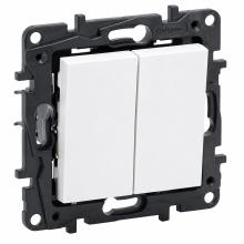 863108 - Legrand 863108 Niloé Step kettős váltókapcsoló 10AX fehér