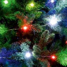 ML26M - Home ML26M micro LED fényfüzér, beltéri kivitel, 20 db színes micro LED, 1,9 m füzérhossz, elemes
