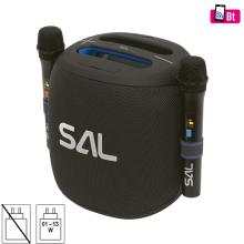 PARCUBE - SAL PARCUBE boombox, 100 W, 2db vezeték nélküli mikrofon, 5db hangszóró, LED fényeffekt, IPX6 védelem, bluetooth