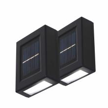 MX658 - HOME MX658 napelemes falilámpa szett, 2db-os szett, 2db hidegfehér LED, cserélhető AA akkumulátor, fekete