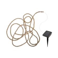 MXROPE - HOME MXROPE napelemes fényfüzér kötélen, 52 db melegfehér LED, 2 üzemmód, 5 méter hosszú, cserélhető akkumulátor