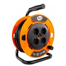 0010114900 - GAO 0010114900 kábeldob, 20 méter, 4 dugalj, max. 3000 W, 3x1.5 mm2, IP20, termo kapcsoló