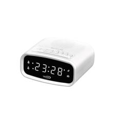 CL-8025W - HAUSER TCL-8025W digitális ébresztőórás FM rádió, LED kijelző, 2 féle ébresztés, fehér színű