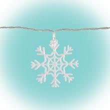 KLM 10/S - LED-es hókristály fényfüzér, fém