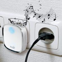 DB 2060AC - HOME DB 2060AC vezeték nélküli csengő, 200 m hatótáv, 36 dallam, 5 fokozatú hangerő, fényjelzés, 230 V-os tápellátás