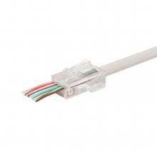 TS 51PRO - Home TS 51PRO átmenő dugó, 8P/8C (RJ 45), nyitott front, gyors szerelhetőség