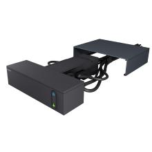 694595 - Legrand 694595 Elosztóállomás TV-hez 4x2P+F + 4x2P, 6A, túlfeszültség-védelemmel, 2 m vezetékkel, fekete