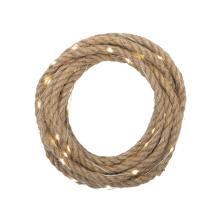 MXROPE - HOME MXROPE napelemes fényfüzér kötélen, 52 db melegfehér LED, 2 üzemmód, 5 méter hosszú, cserélhető akkumulátor