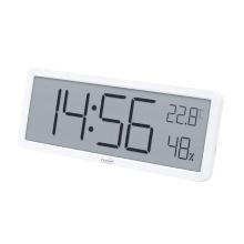 HC18 - HOME HC18 páratartalom és hőmérséklet mérő ébresztőóra, prémium LCD kijelzővel, bútorra, falra helyezhető
