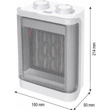 FK50 - HOME FK50 kerámia fűtőtest, max. 1500 W, 2 fokozat, termosztát, 3 üzemmód, PTC fűtőelem