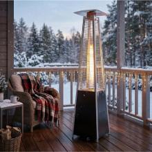FG227 - HOME FG227 hordozható gáz teraszfűtő, max. 13 kW, elektromos gyújtás, kerekeken gördíthető, üveg lángcső